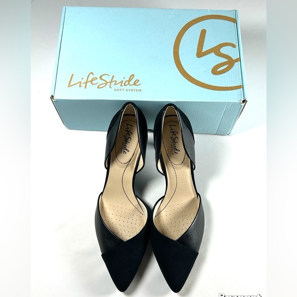 Life Stride Women's Black Pointed Toe Heels, Size 9 - Picture 8 of 10